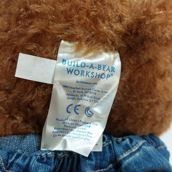 Build-A-Bear Classic Brown Birthday Teddy Bear (w/jeans & birthday shirt) - Picture 8 of 10